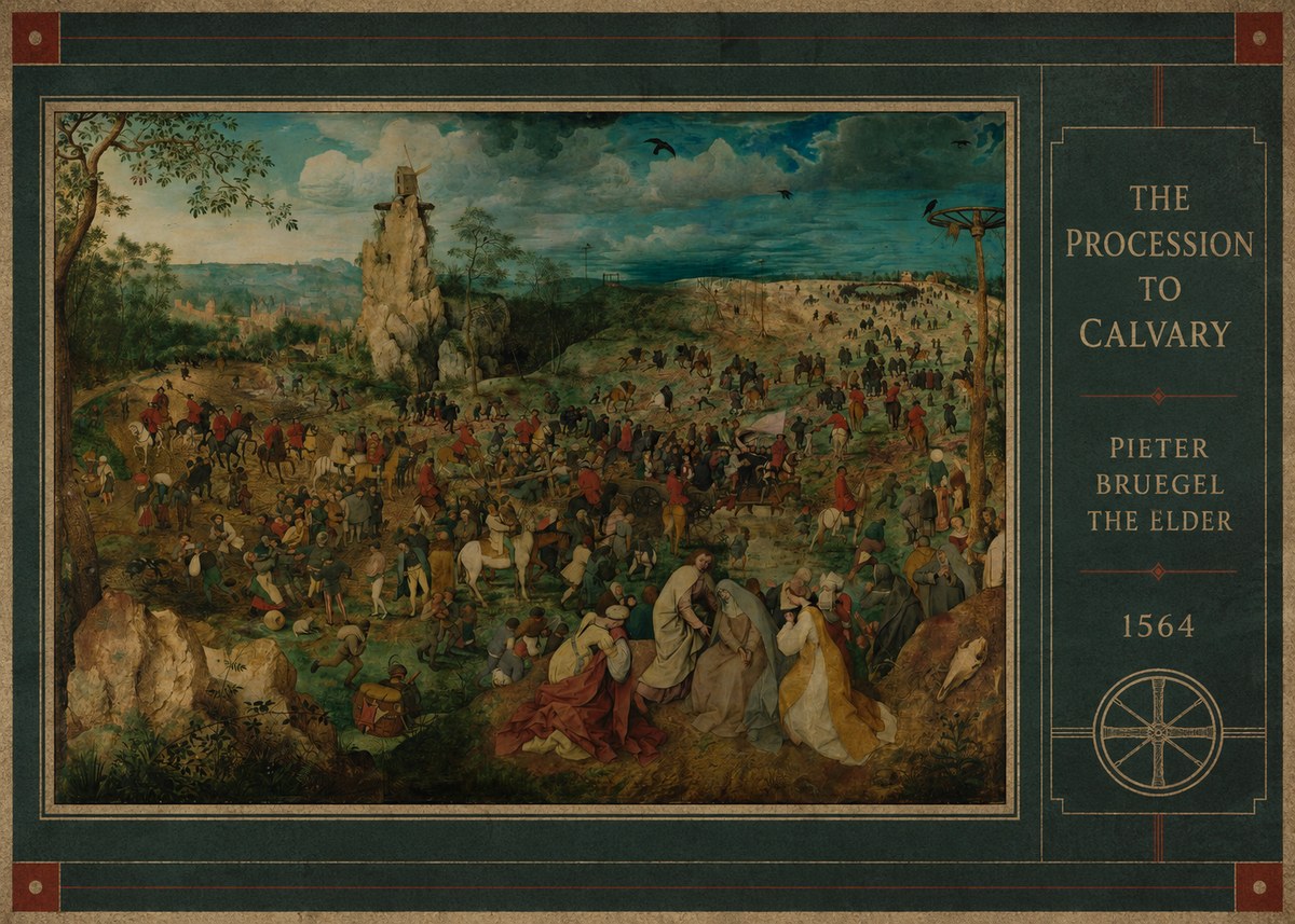 Pieter Bruegel The Processsson to Calvary No2 - Juliste
