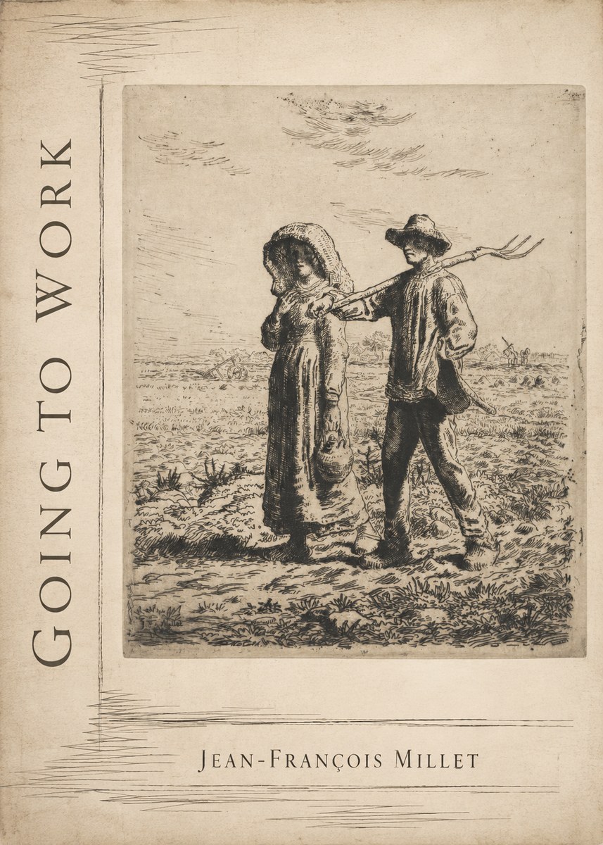 Jean-François Millet Going to Work No2 - Juliste