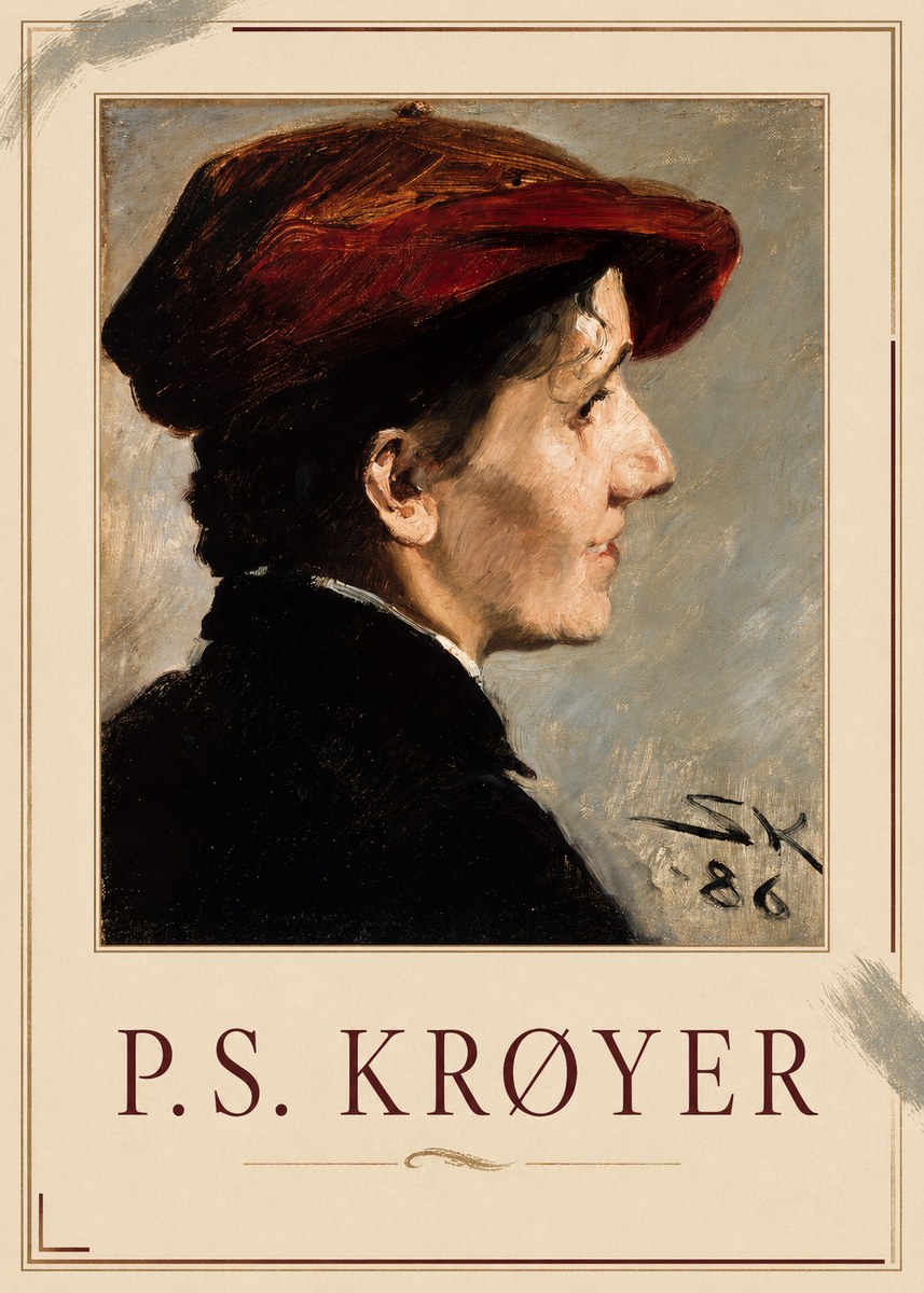 P.S. Krøyer Portrait of a Young Girl No2 - Juliste