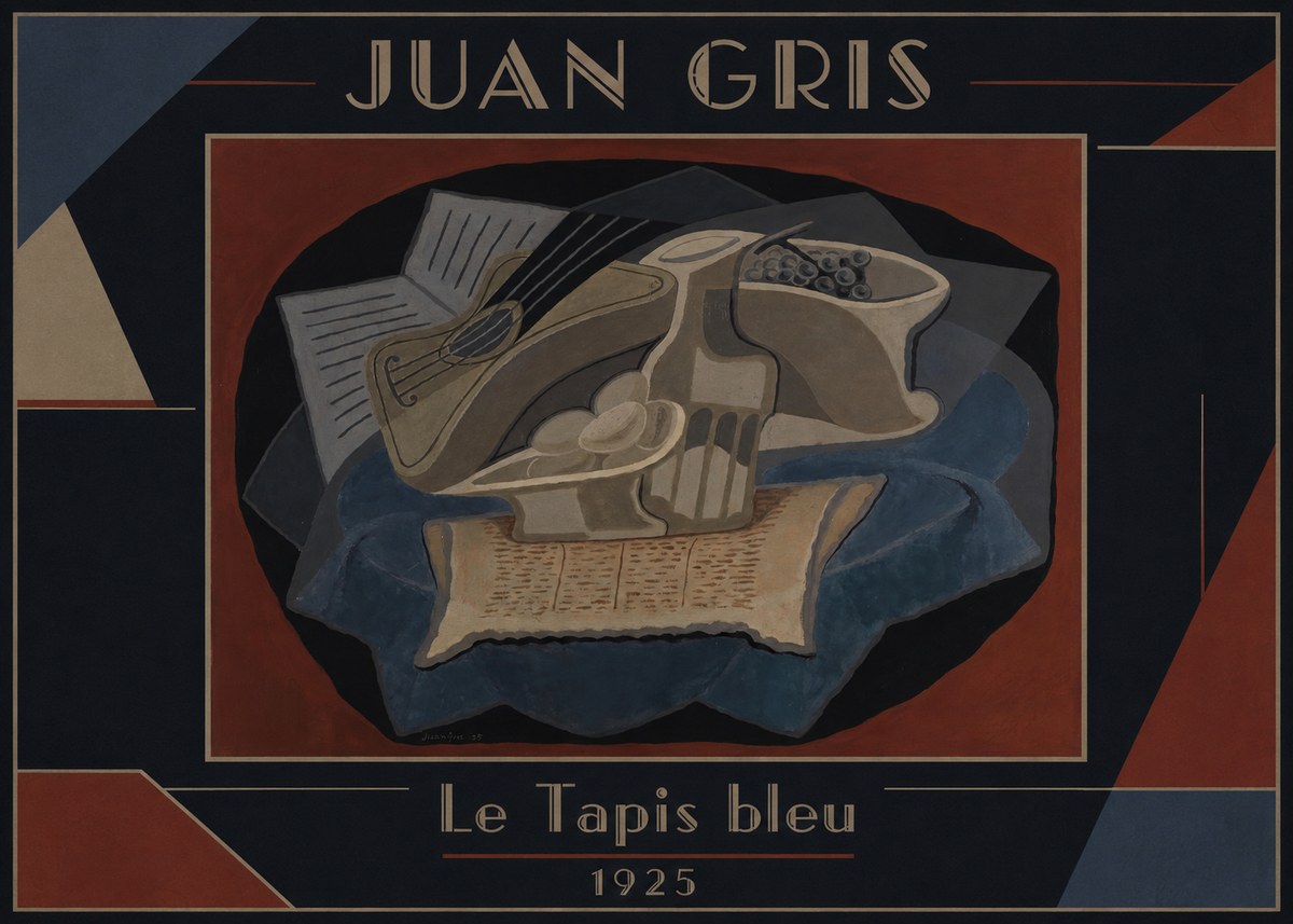 Juan Gris Le Tapis Bleu No2 - Juliste