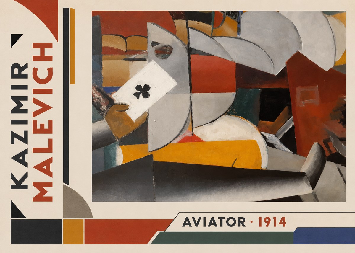 Kazimir Malevich Aviator No2 - Juliste