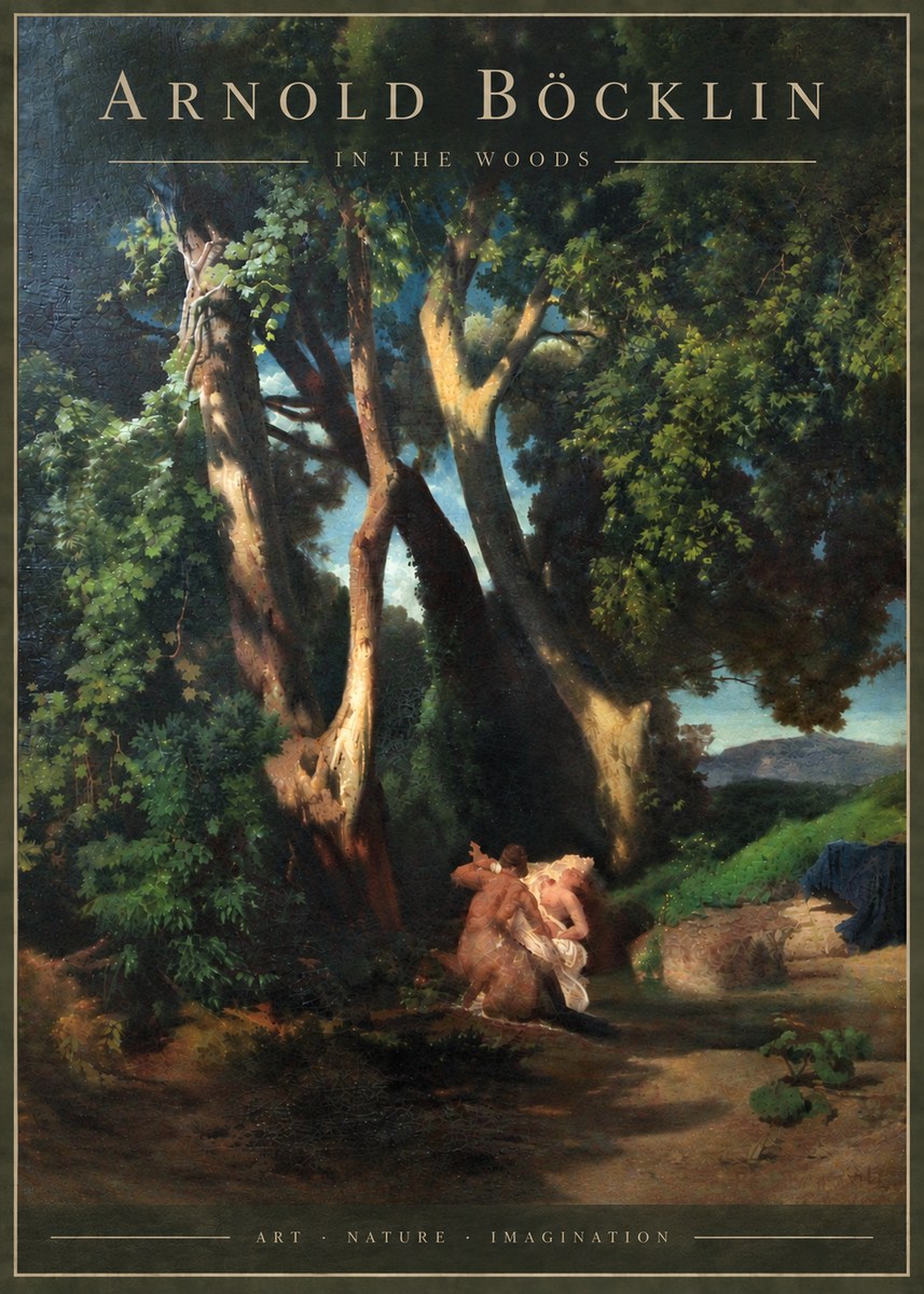 Arnold Böcklin In the Woods No6 - Juliste