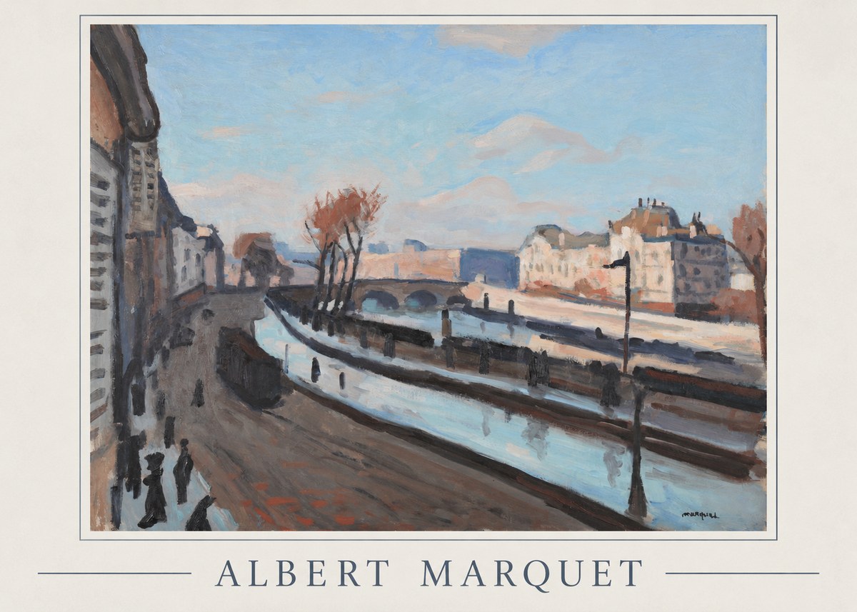 Albert Marquet Le Pont-neuf No1 - Juliste
