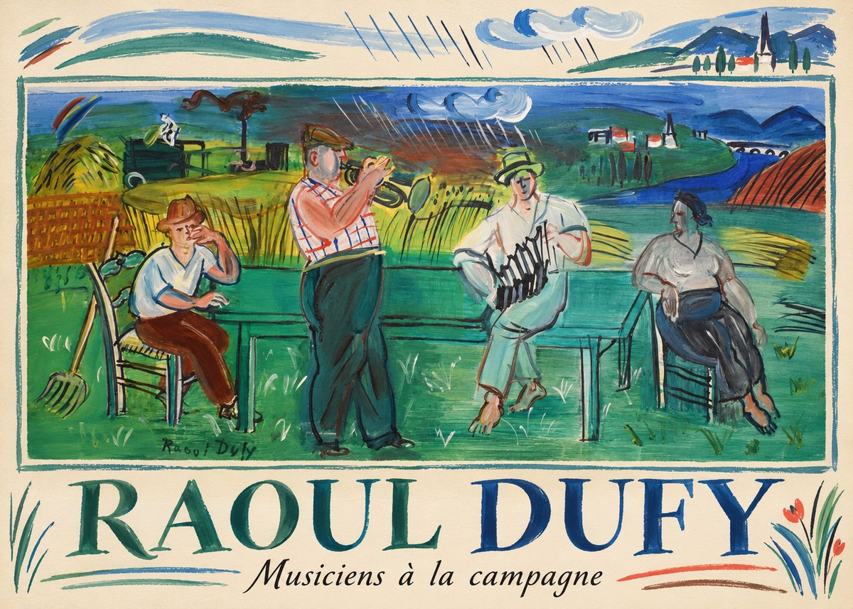 Raoul Dufy Musiciens À La Campagne No1 - Juliste