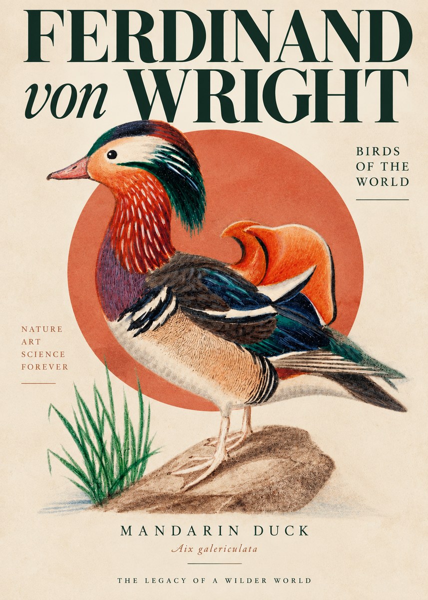 Ferdinand von Wright Mandarin Duck No4 - Juliste