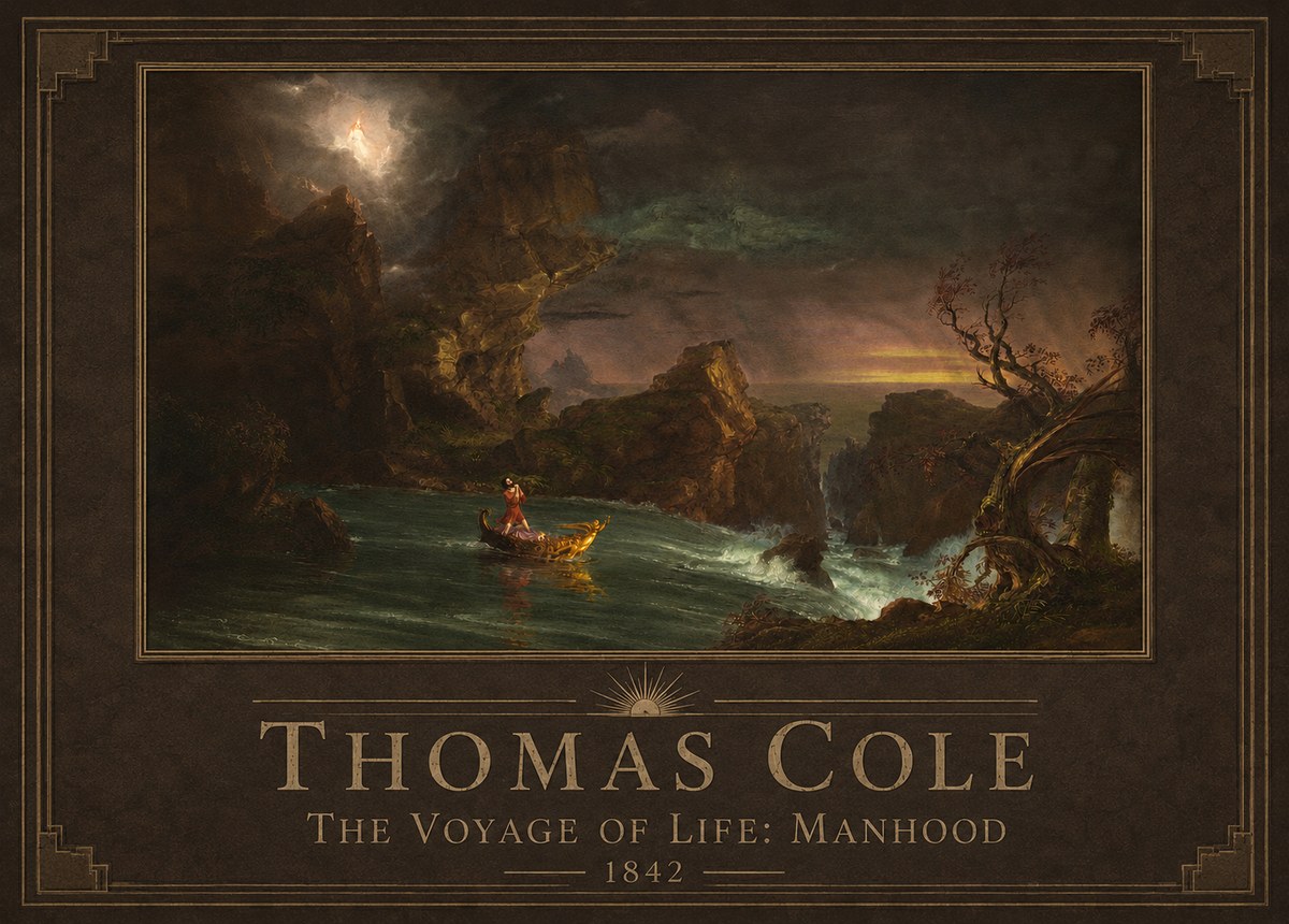 Thomas Cole The Voyage of Life: Manhood III No5 - Juliste
