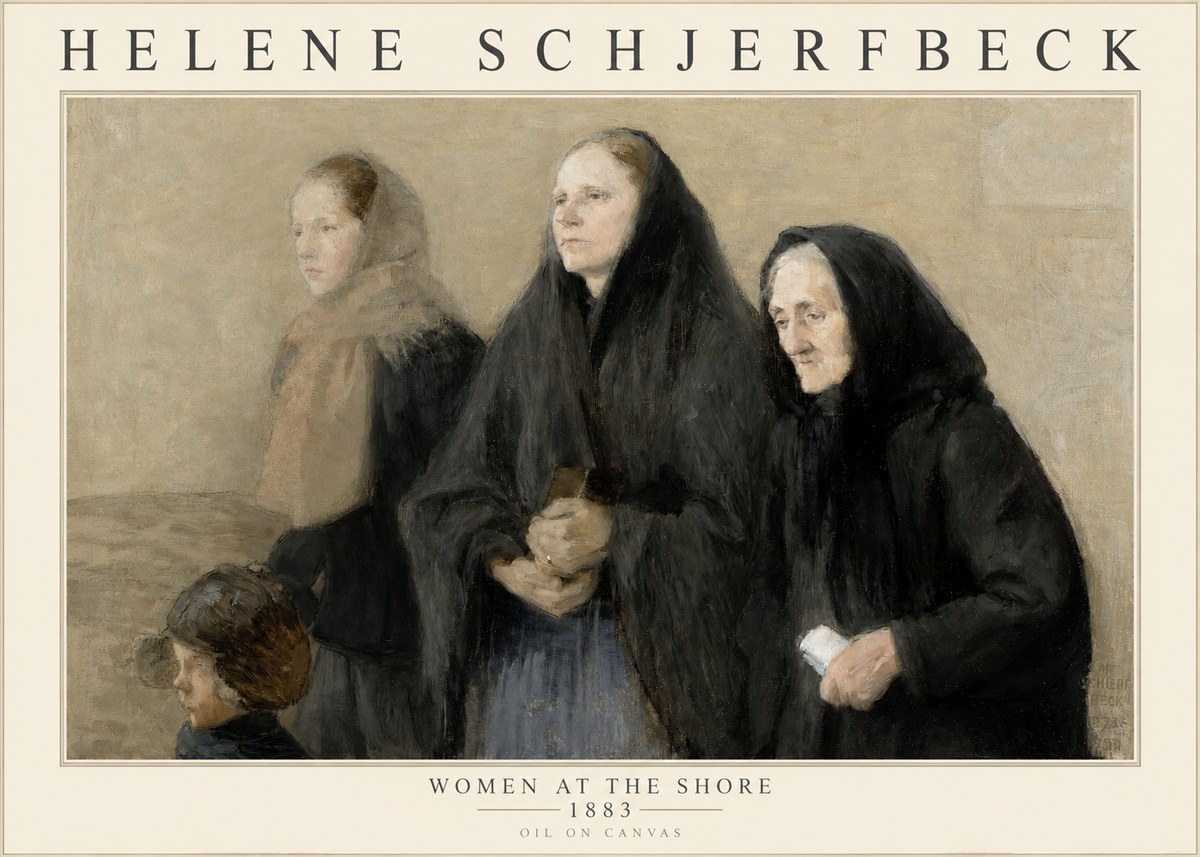 Helene Schjerfbeck Women at the Shore No1 - Juliste