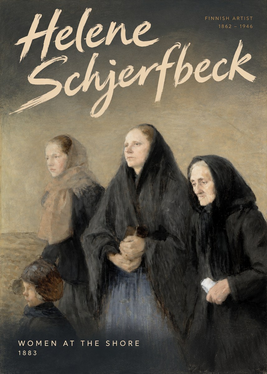 Helene Schjerfbeck Women at the Shore No3 - Juliste