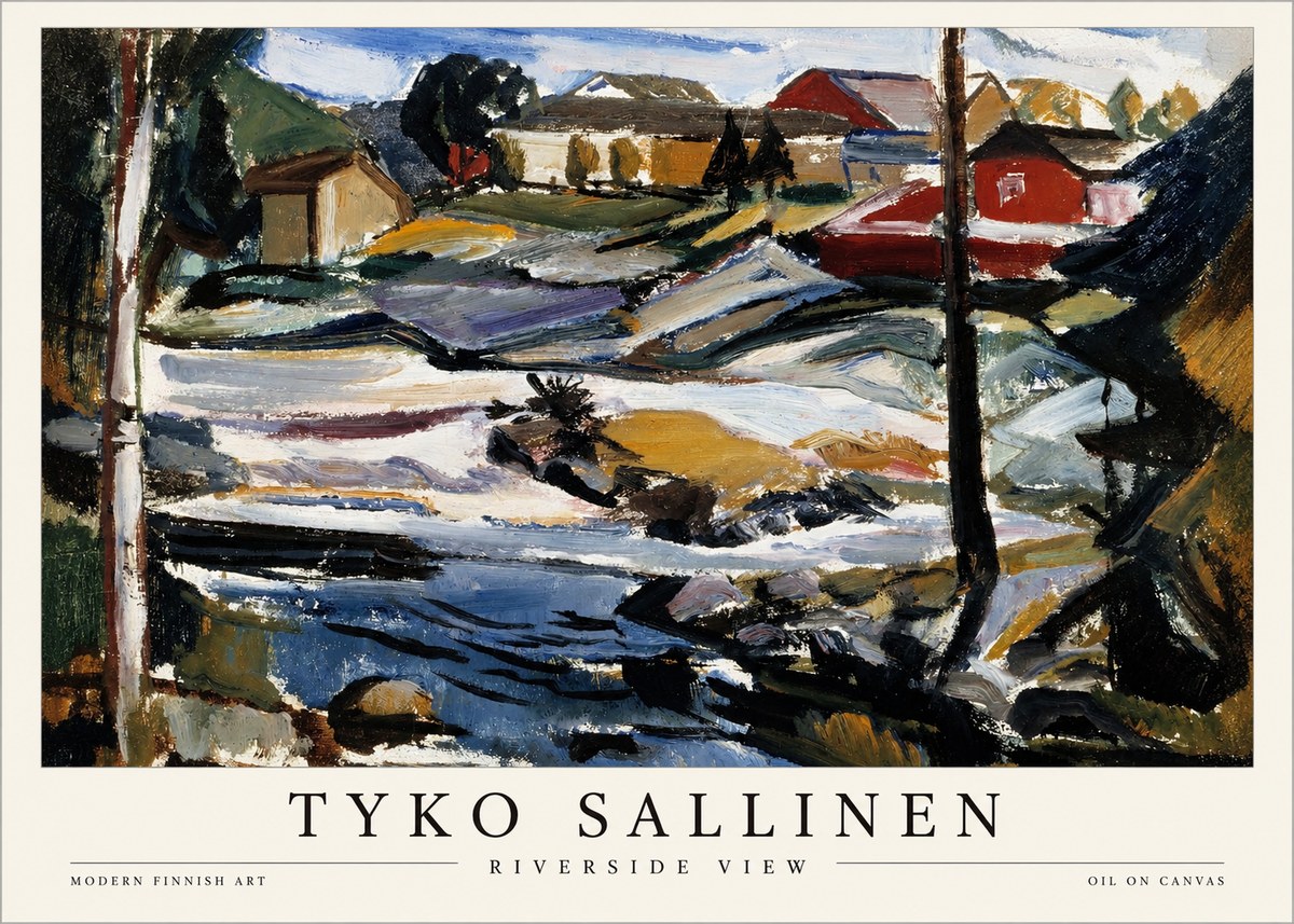 Tyko Sallinen Riverside View No1 - Juliste