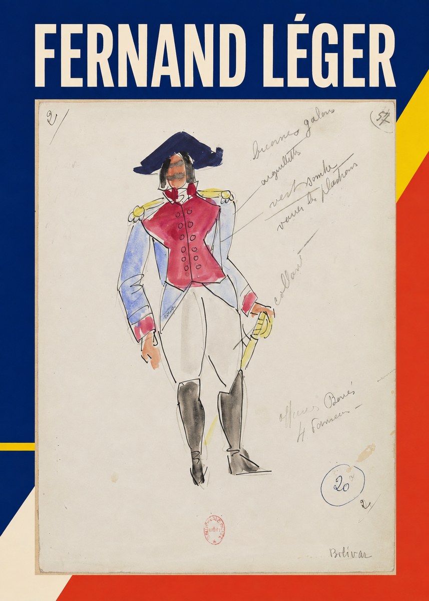 Fernand Léger Bolivar XIII No1 - Juliste