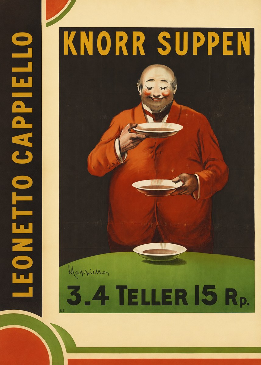 Leonetto Cappiello Knorr Suppen No2 - Juliste