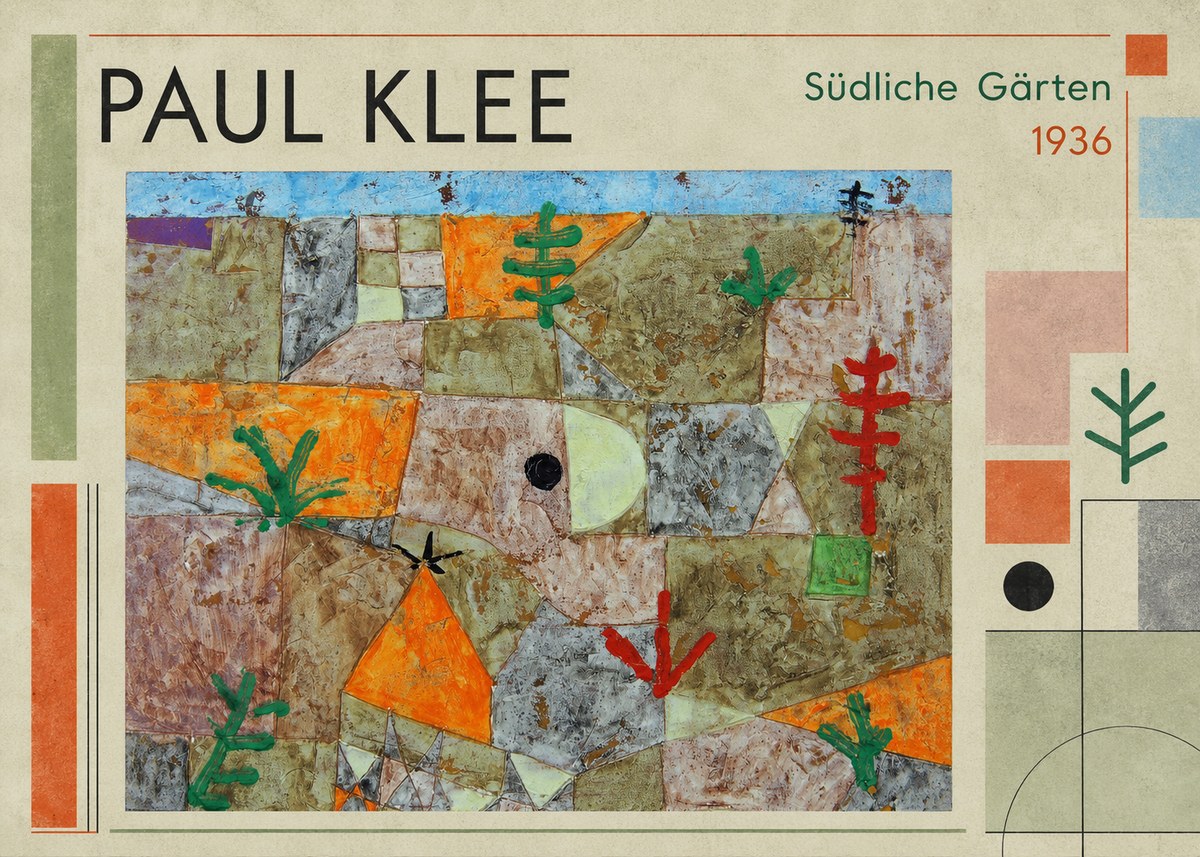 Paul Klee Südliche Gärten No1 - Juliste