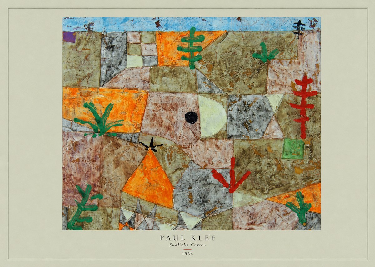 Paul Klee Südliche Gärten No4 - Juliste