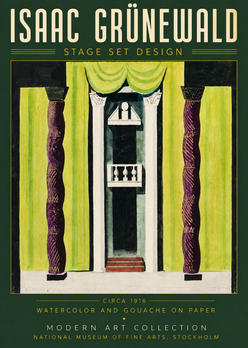 Isaac Grünewald Stage Set Design No4 - Juliste