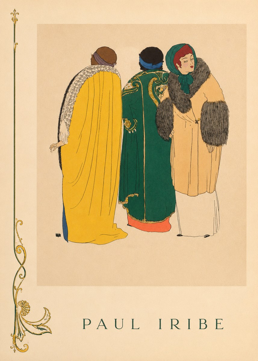 Paul Iribe Fashionable Figures No5 - Juliste
