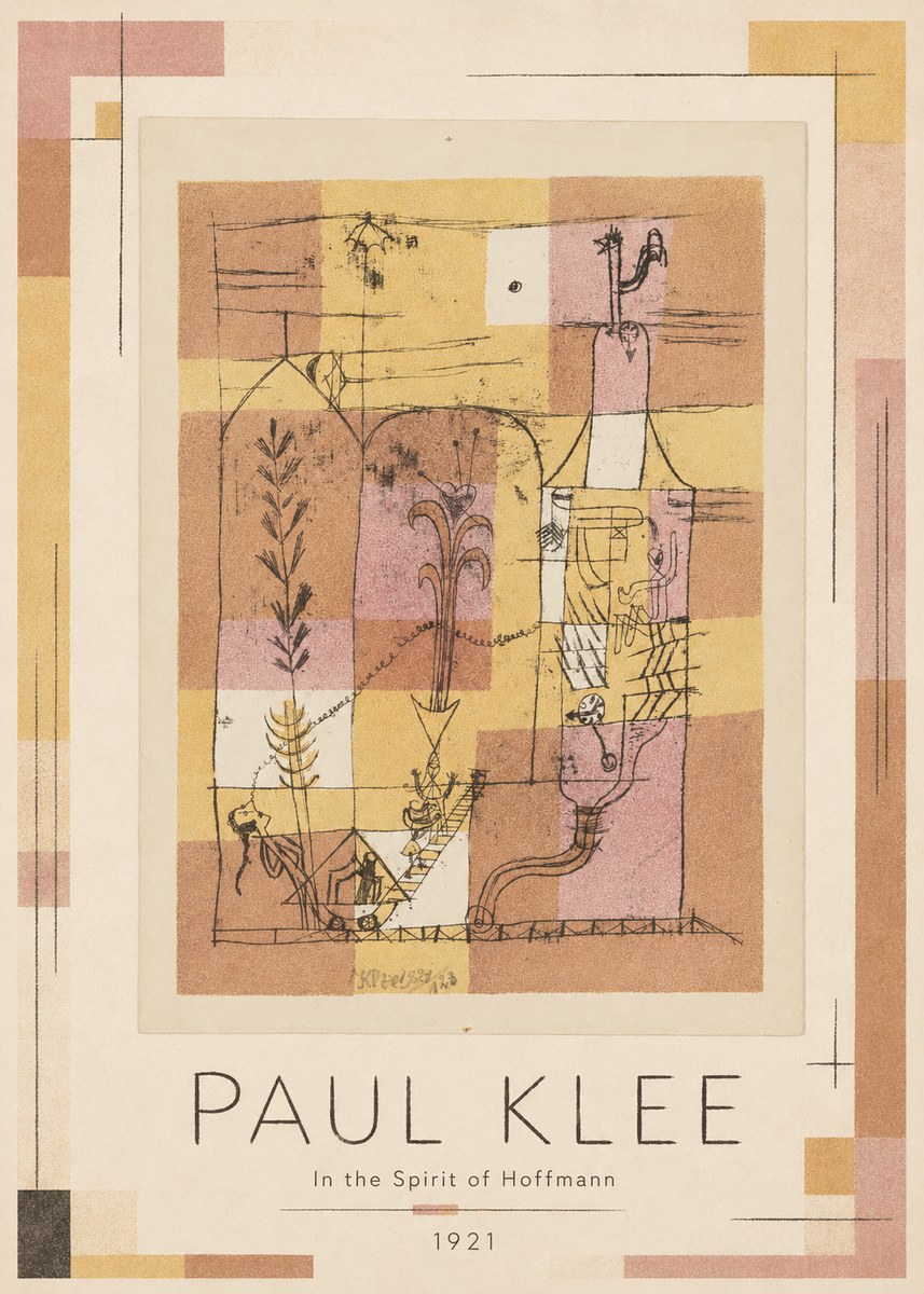 Paul Klee In the Spirit of Hoffmann No1 - Juliste