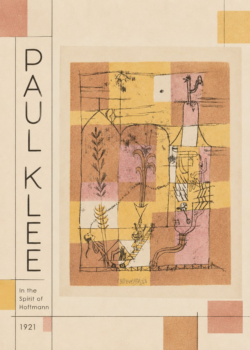 Paul Klee In the Spirit of Hoffmann No2 - Juliste