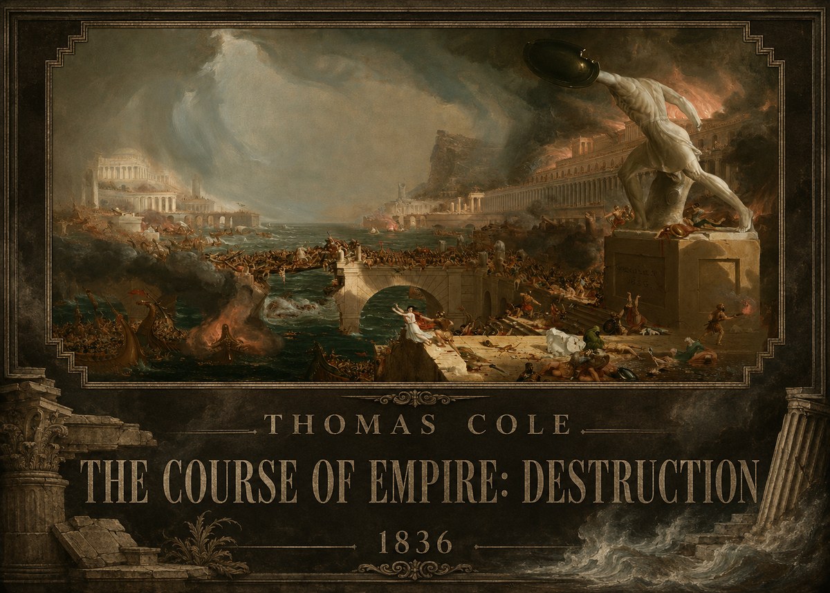 Thomas Cole The Course of Empire: Destruction No2 - Juliste