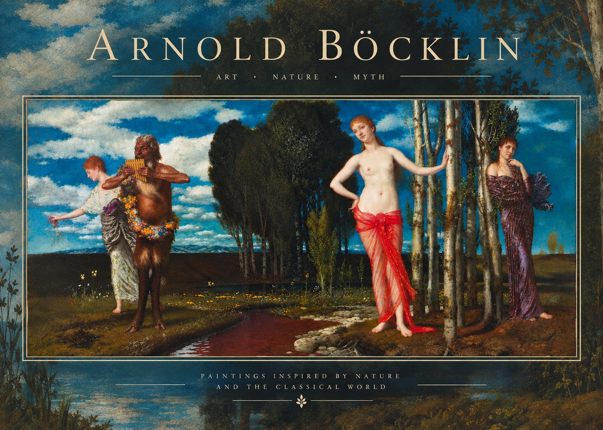 Arnold Böcklin Spring Evening No6 - Juliste