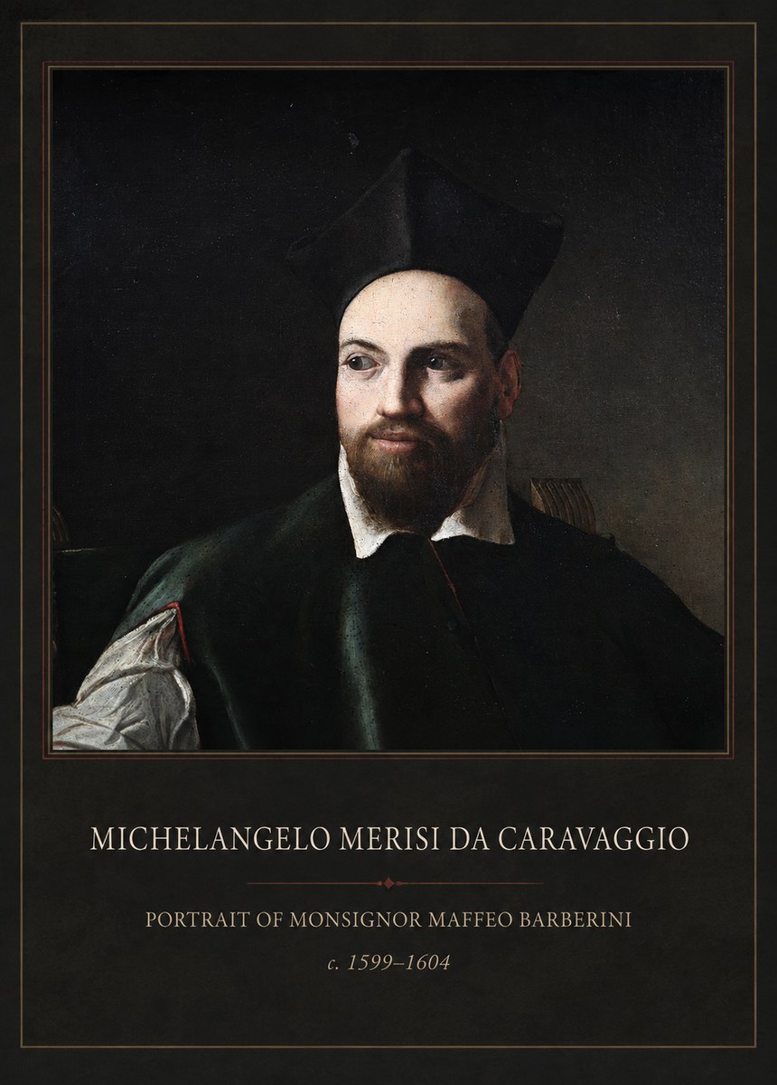 Michelangelo Merisi da Caravaggio Portrait of Monsignor Maffeo Barberini No1 - Juliste