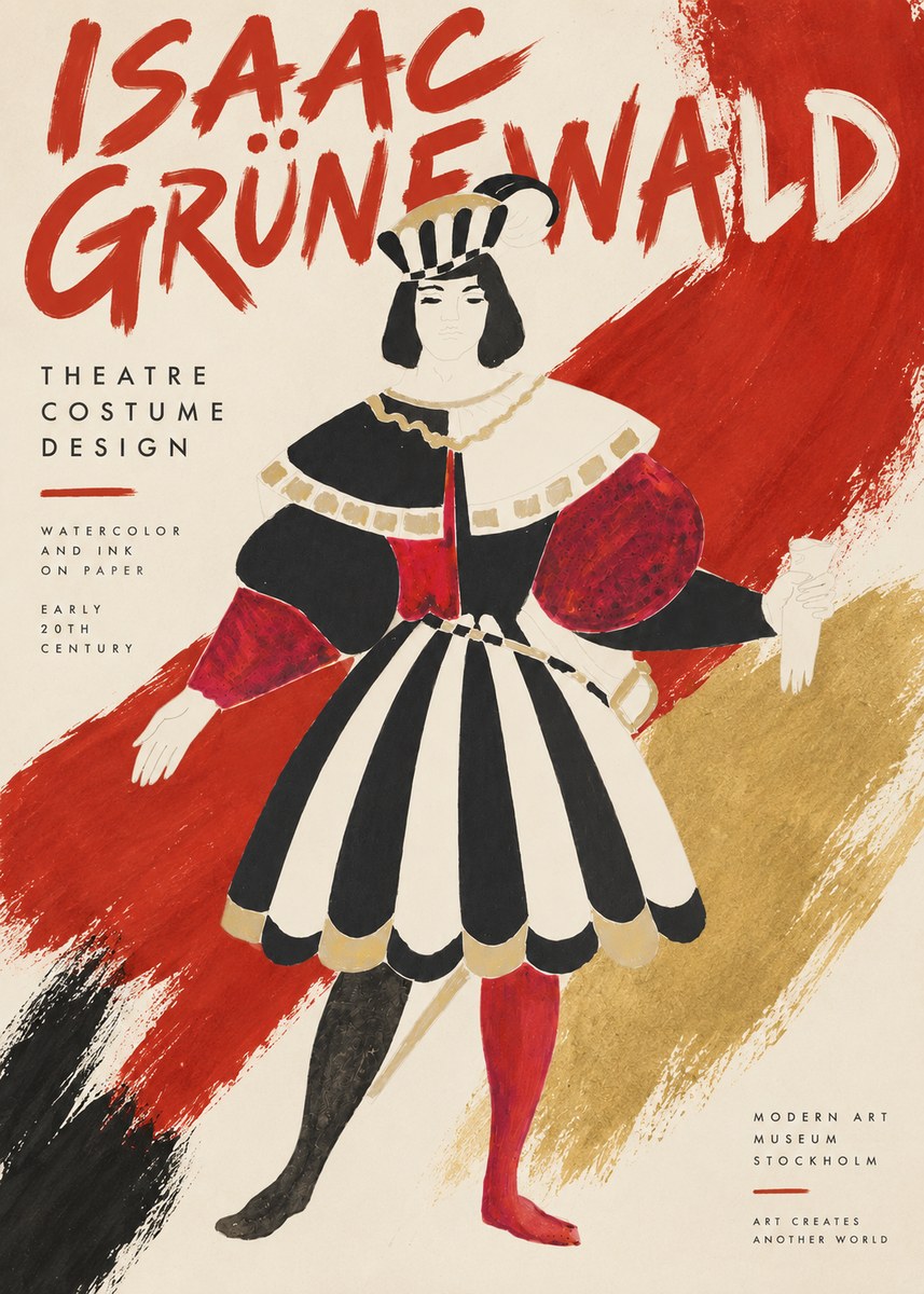 Isaac Grünewald Costume Design XI No3 - Juliste