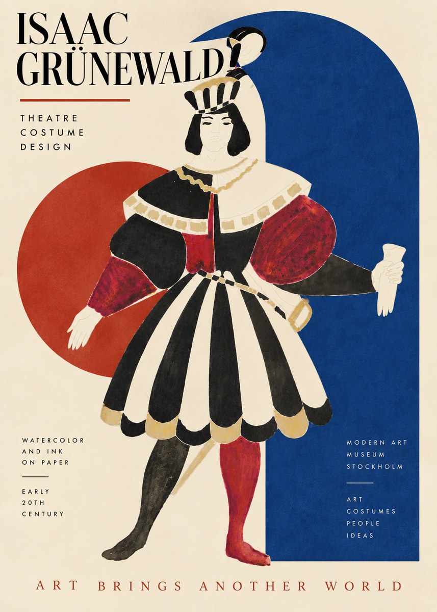 Isaac Grünewald Costume Design XI No5 - Juliste