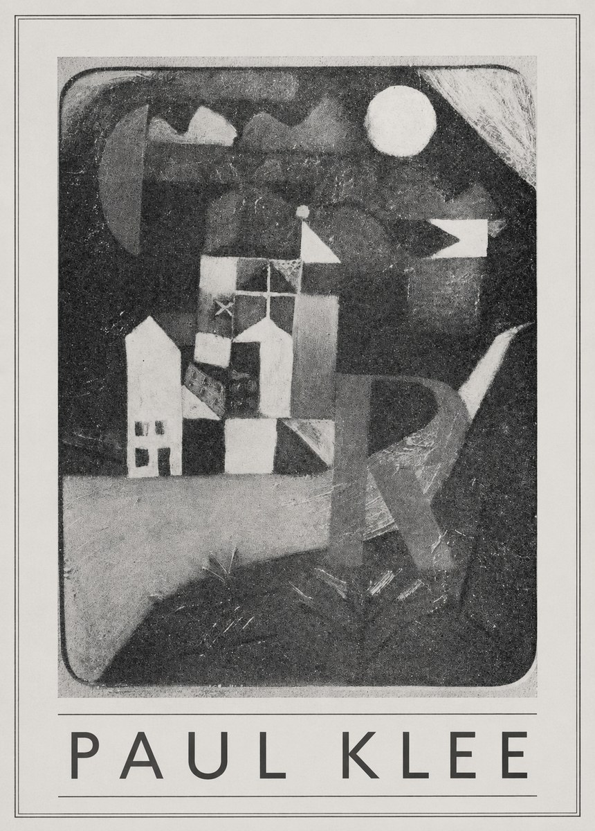 Paul Klee Village in the Mountains No5 - Juliste