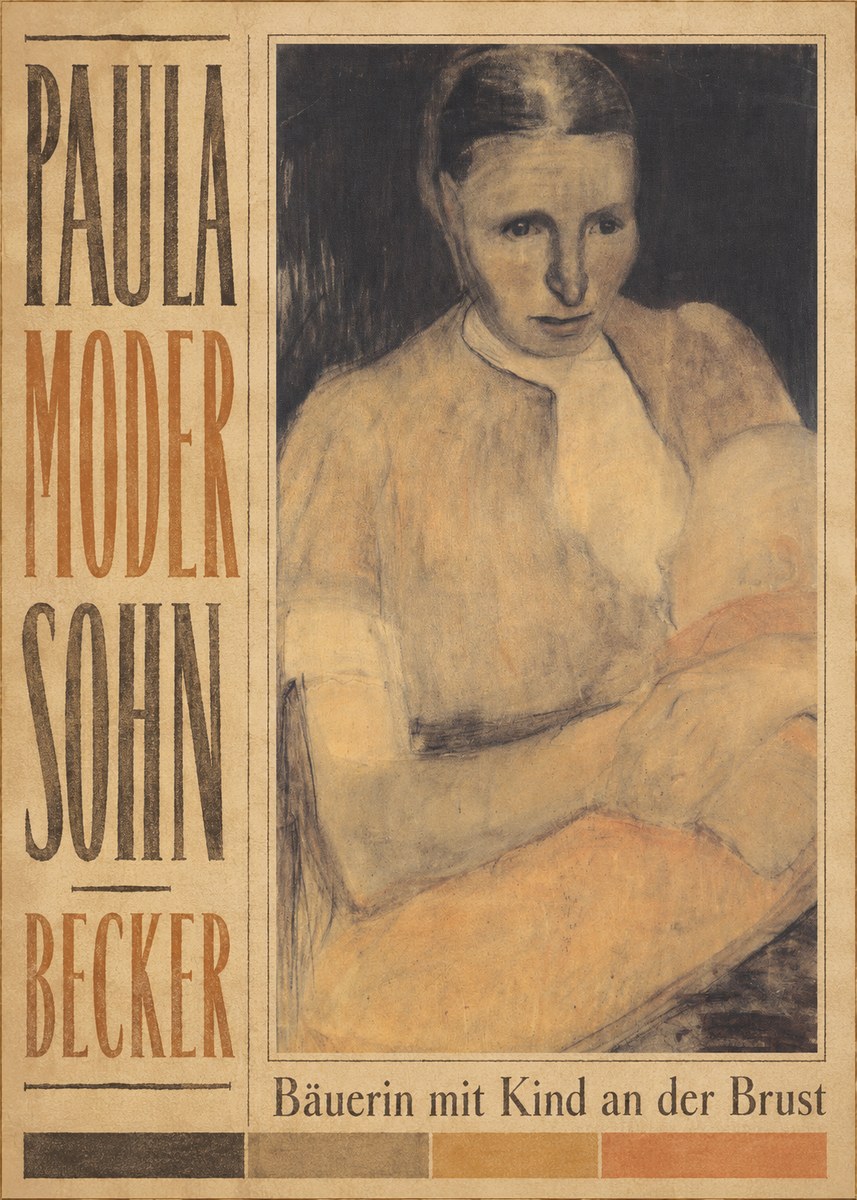 Paula Modersohn-Becker Bäuerin Mit Kind an Der Brust No5 - Juliste