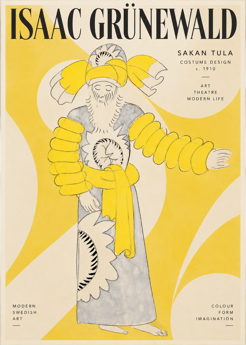Isaac Grünewald Sakan Tula - Costume Design No3 - Juliste