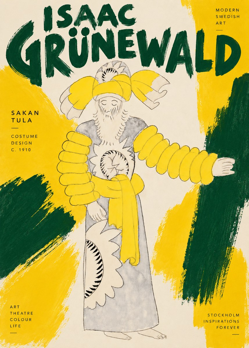Isaac Grünewald Sakan Tula - Costume Design No4 - Juliste