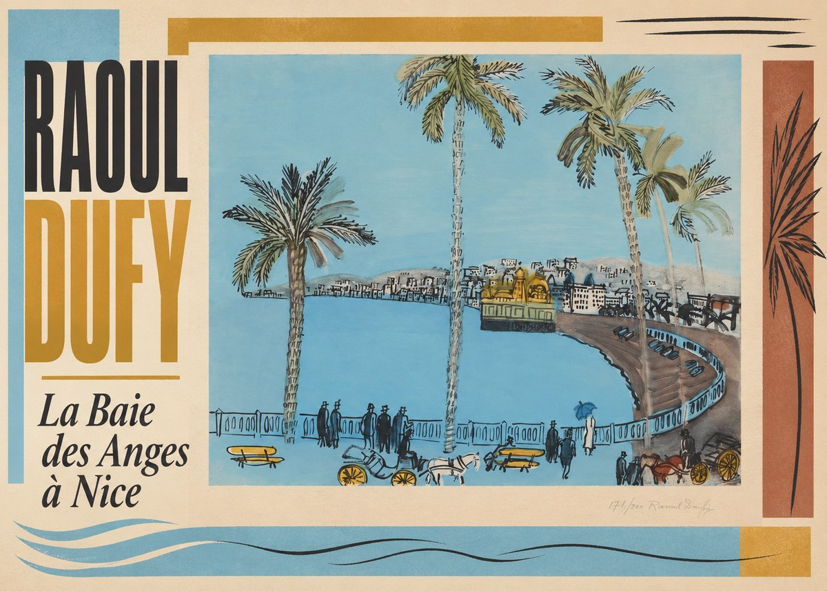 Raoul Dufy La Baie Des Anges À Nice No3 - Juliste