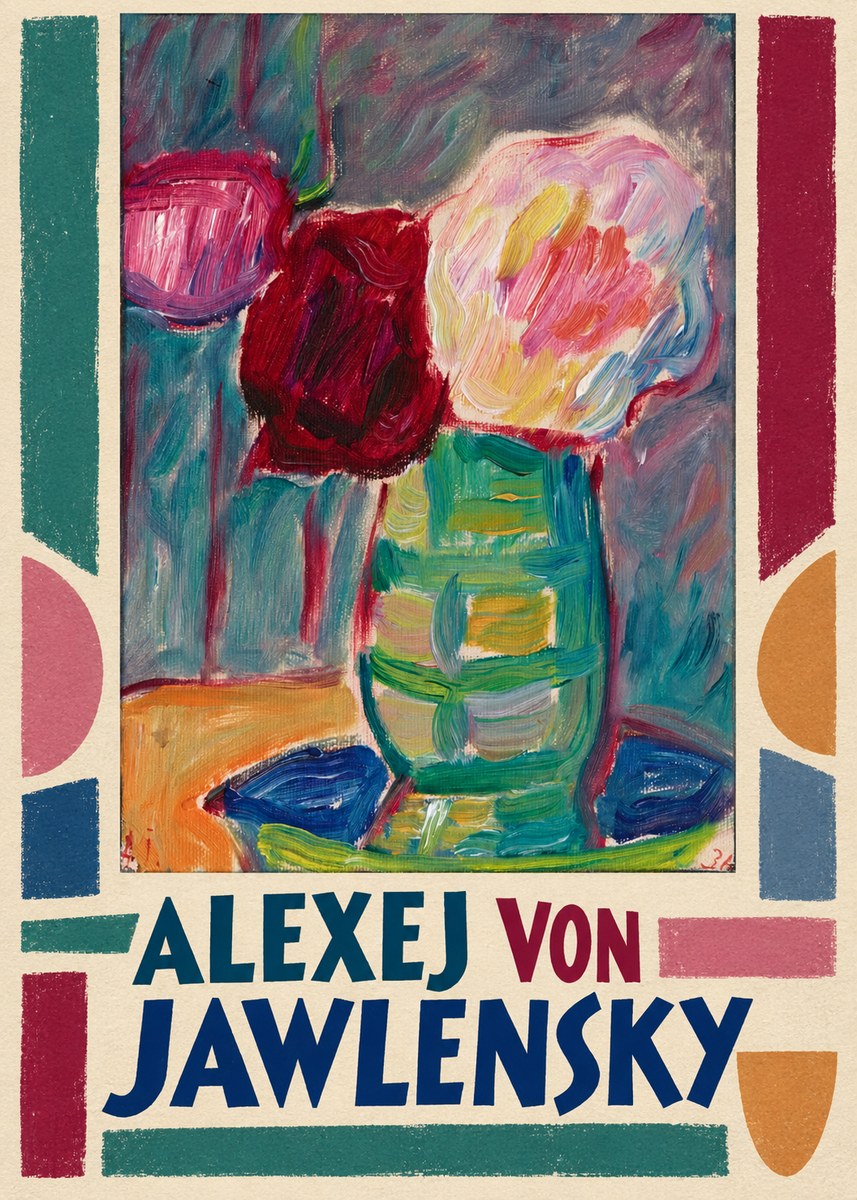 Alexej von Jawlensky Still Life with Flowers No3 - Juliste