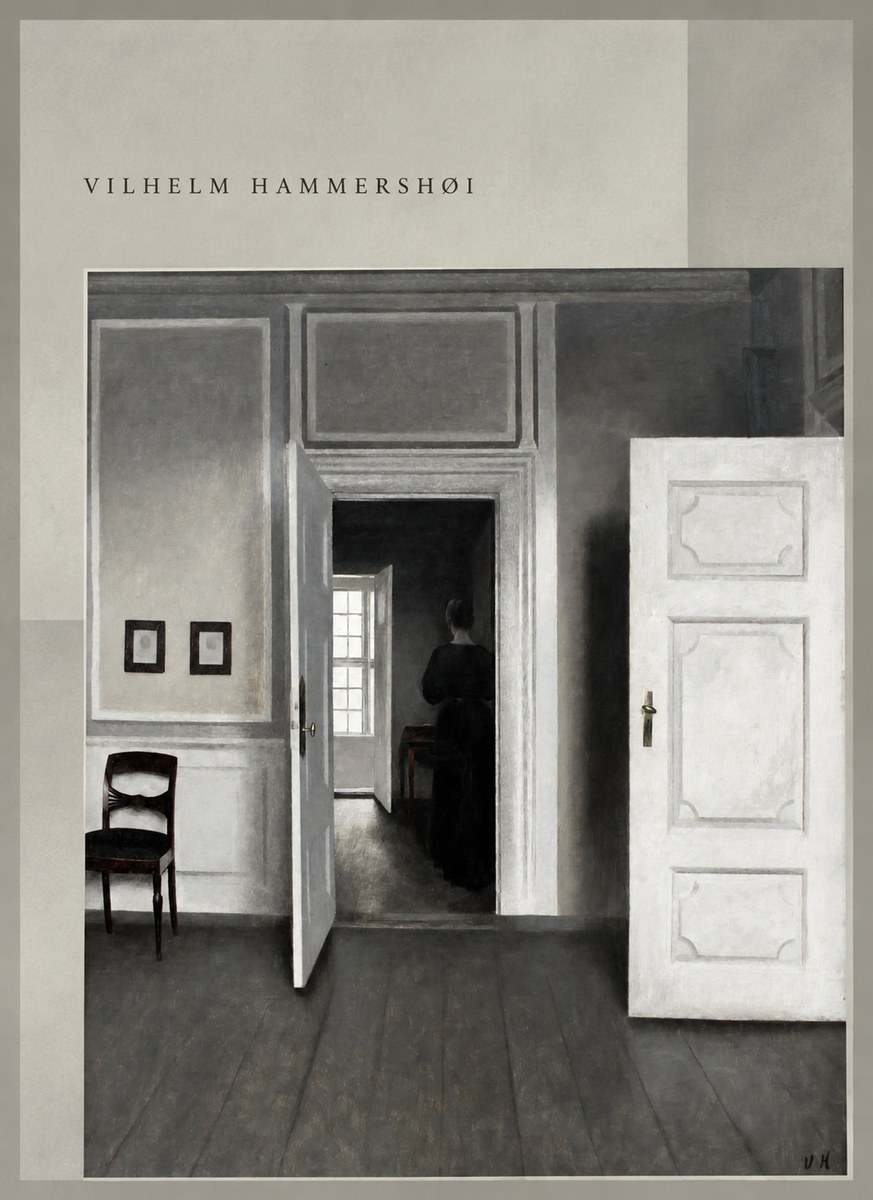 Vilhelm Hammershøi Interior with a Woman Seen from Behind No5 - Juliste