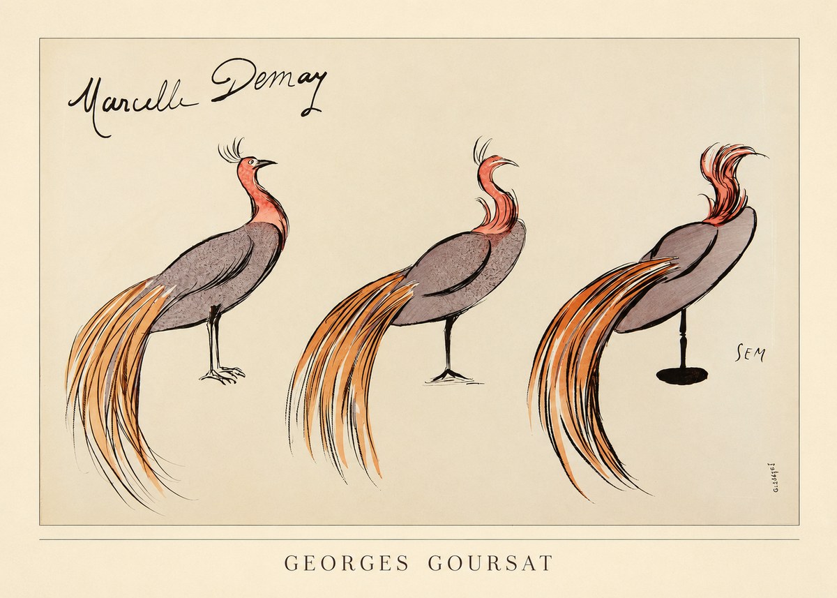 Georges Goursat Marcelle Demay No3 - Juliste