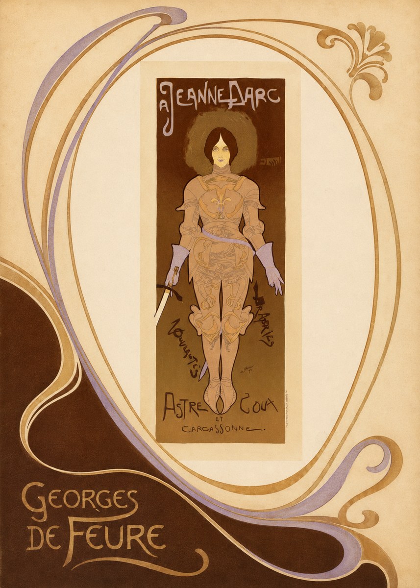 Georges de Feure Jeanne D'arc No3 - Juliste
