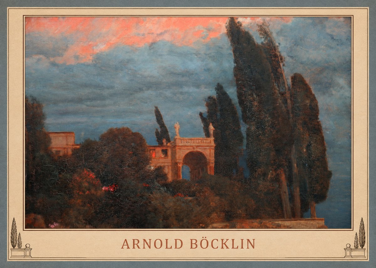 Arnold Böcklin Roman Villa No4 - Juliste