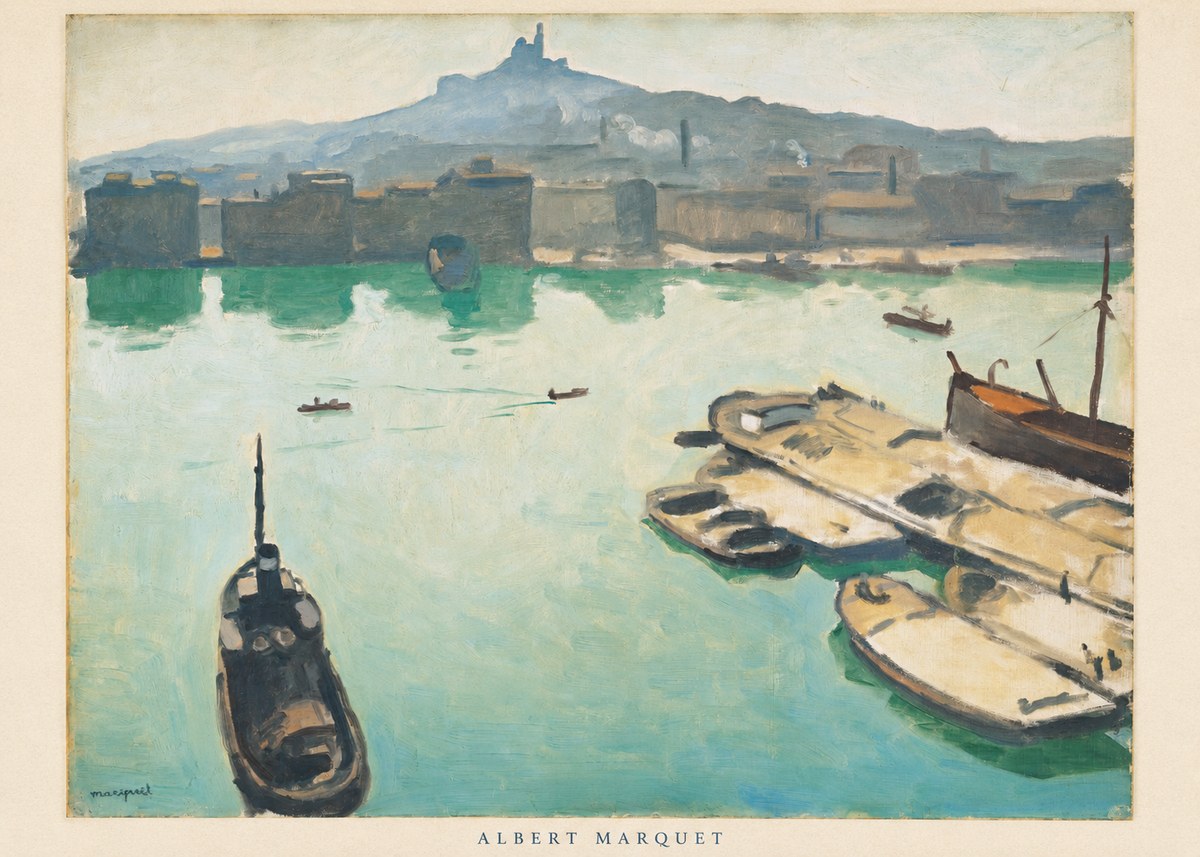 Albert Marquet Port of Marseille No6 - Juliste