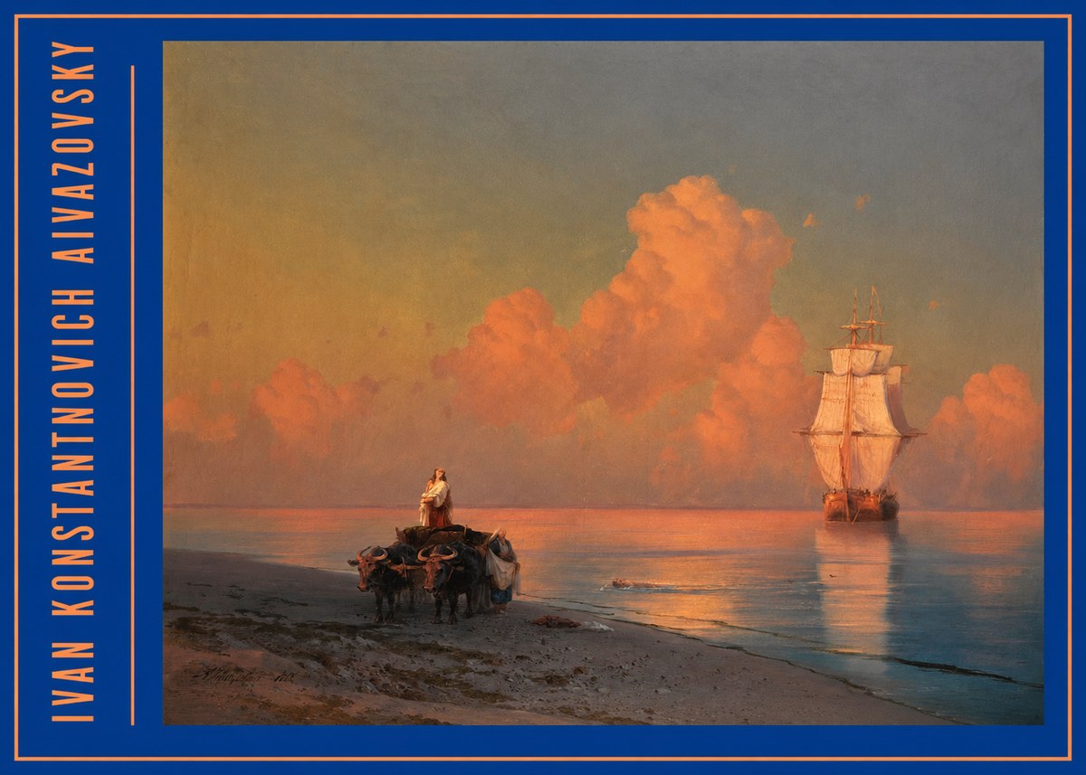 Ivan Konstantinovich Aivazovsky Sunset at Sea No3 - Juliste