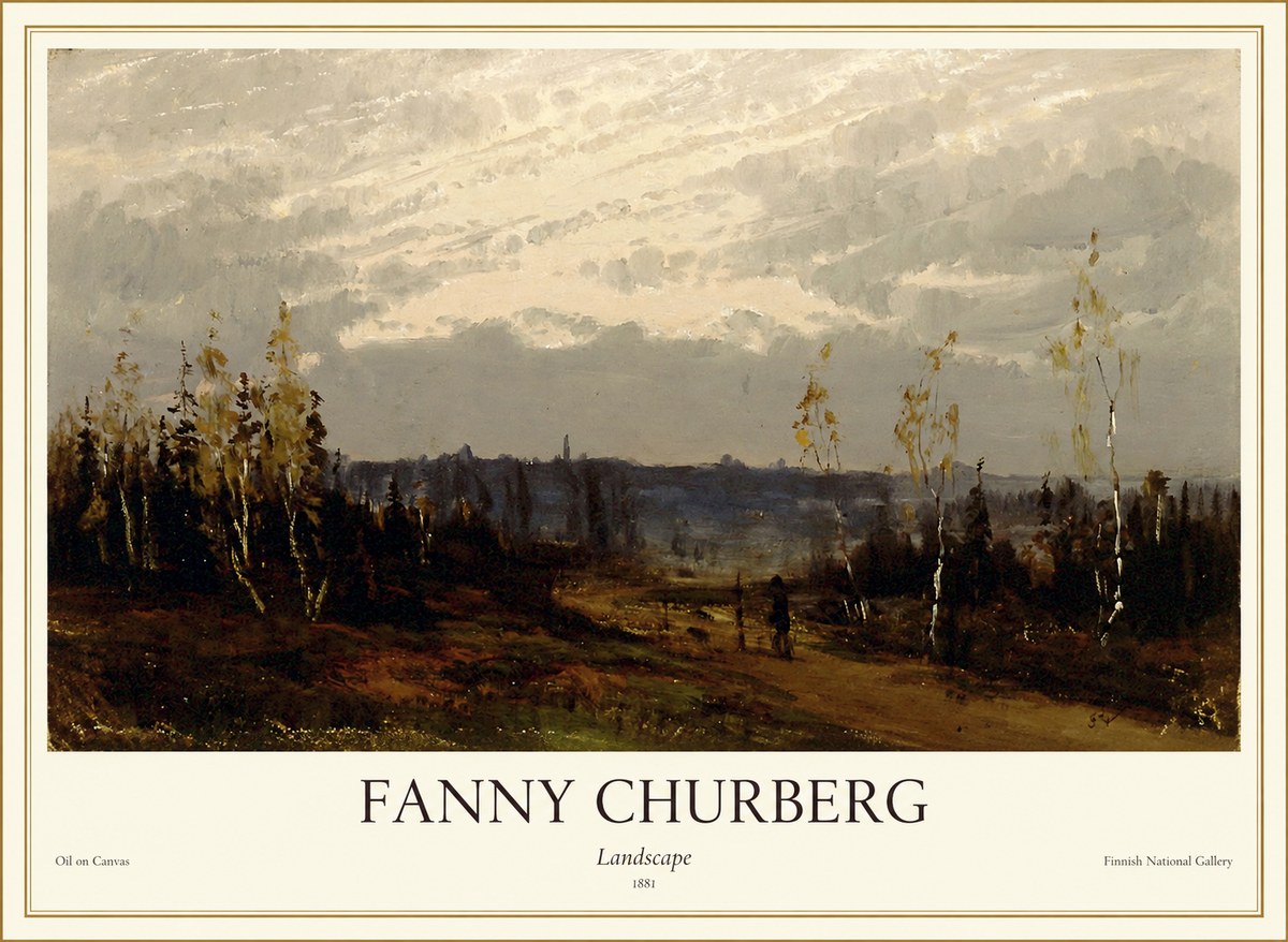 Fanny Churberg Landscape No1 - Juliste