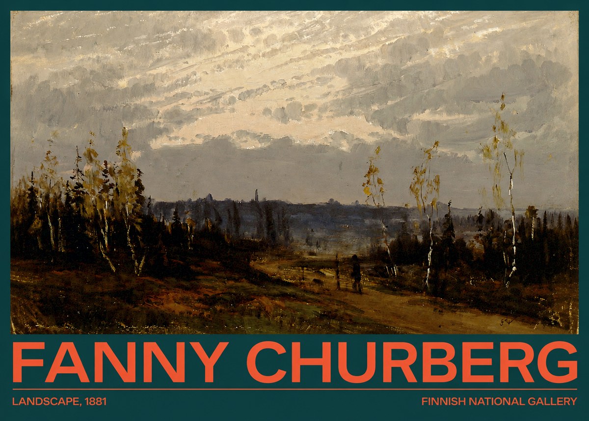 Fanny Churberg Landscape No2 - Juliste