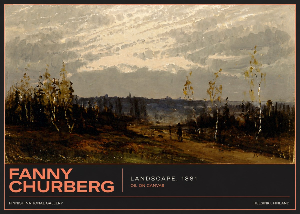 Fanny Churberg Landscape No4 - Juliste