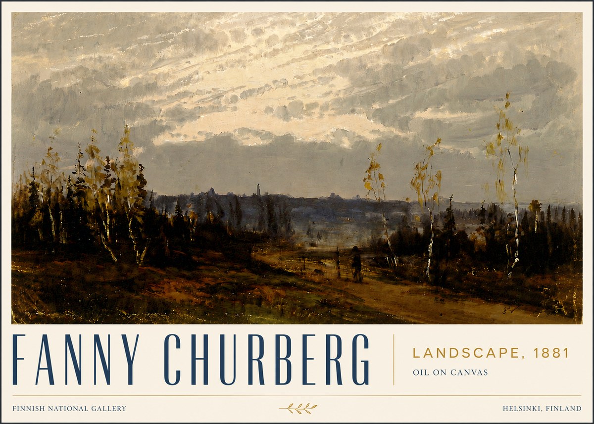 Fanny Churberg Landscape No5 - Juliste