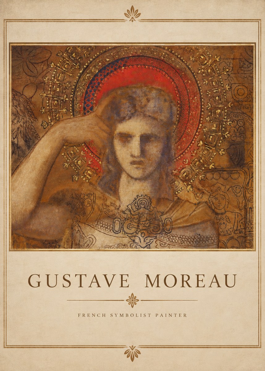 Gustave Moreau L'apparition II No3 - Juliste