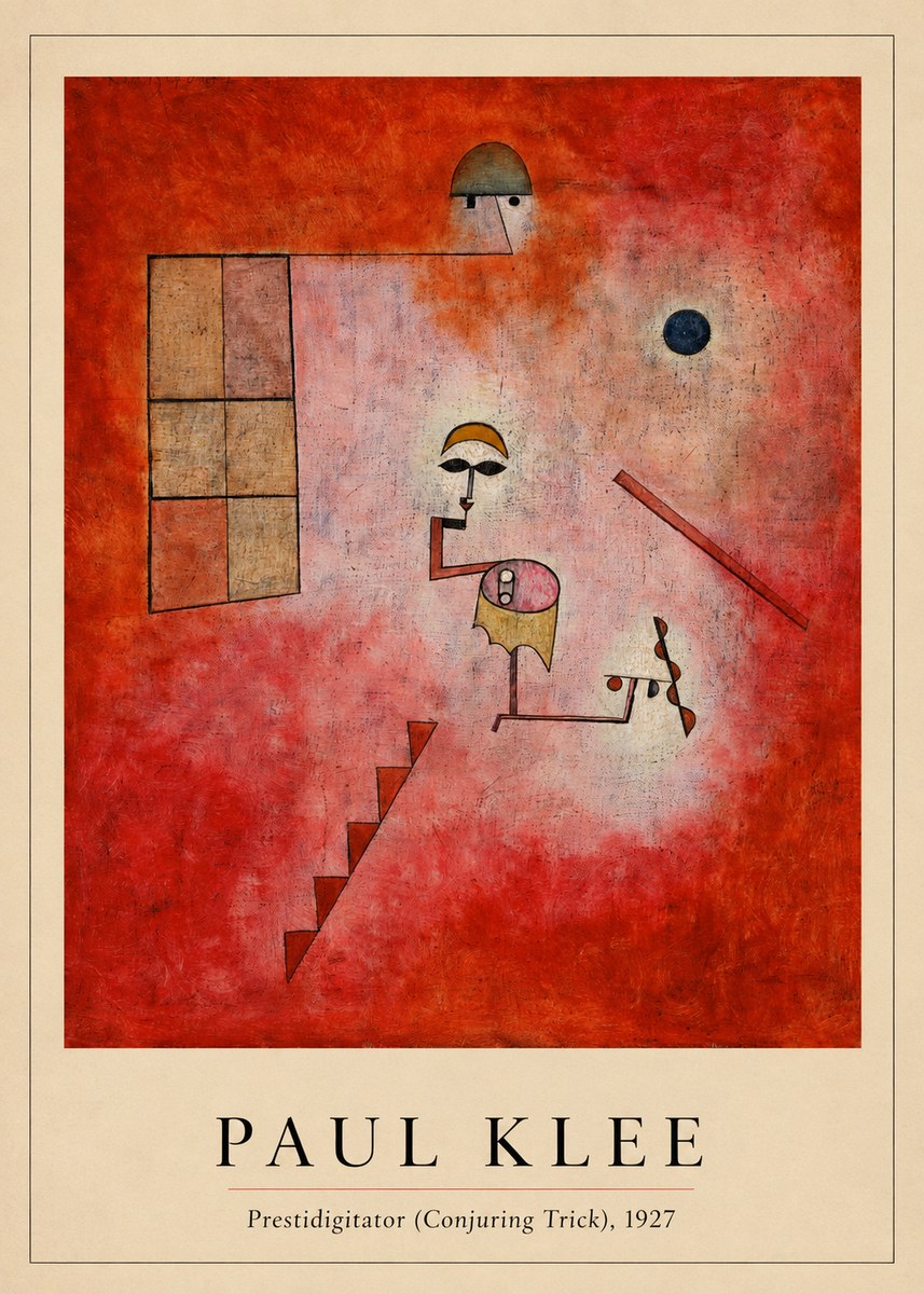 Paul Klee Prestidigitator (Conjuring Trick), 1927 No3 - Juliste
