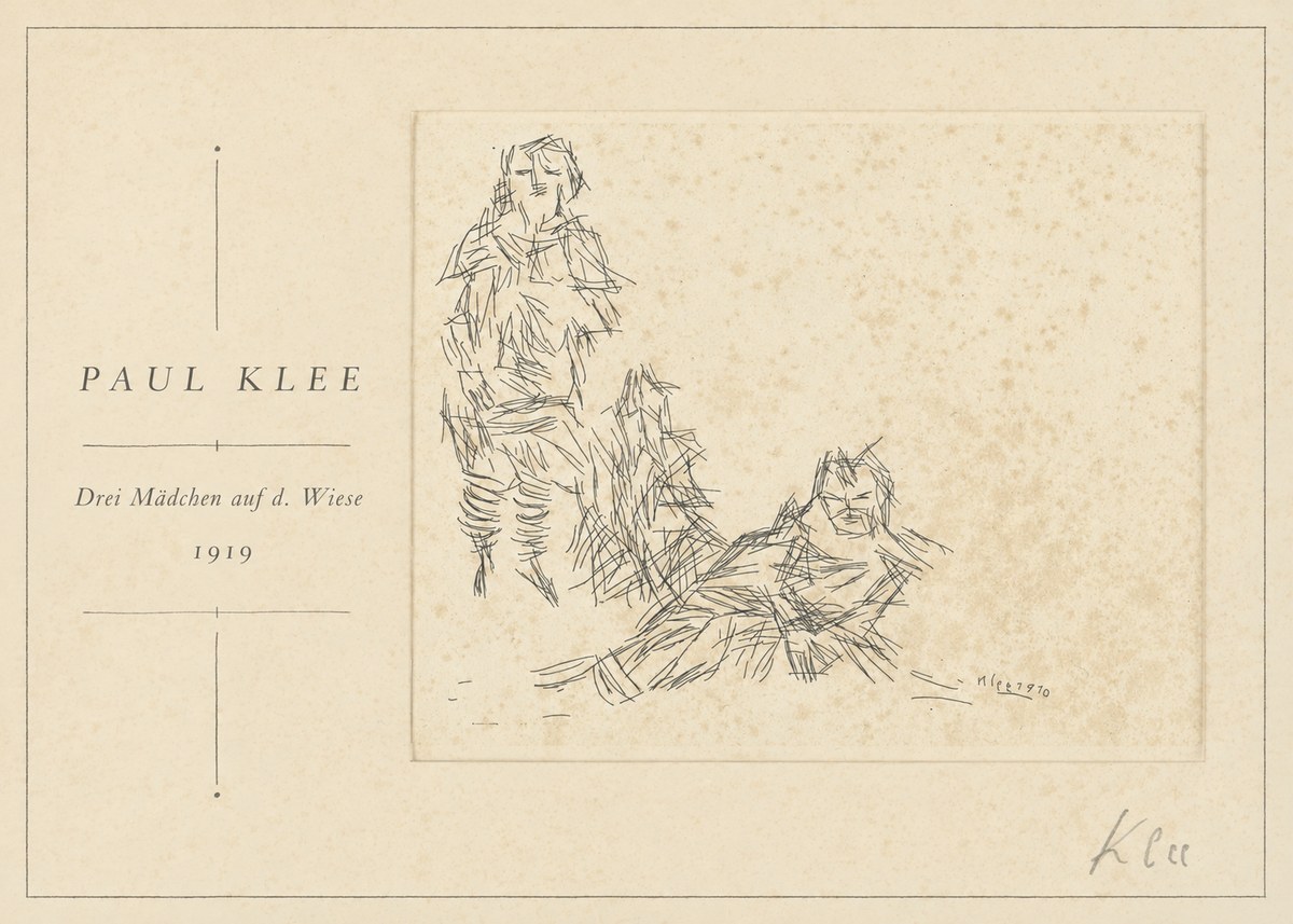 Paul Klee Drei Mädchen Auf D. Wiese No1 - Juliste