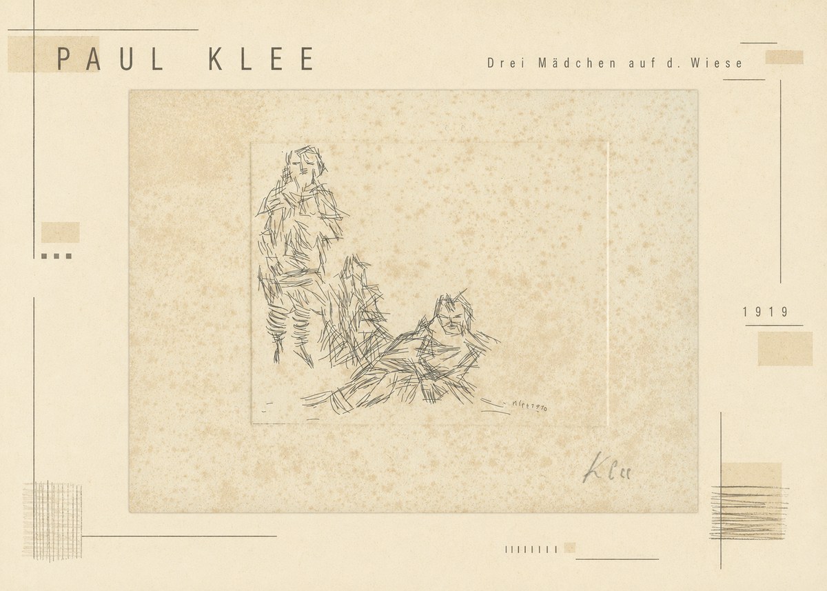 Paul Klee Drei Mädchen Auf D. Wiese No3 - Juliste