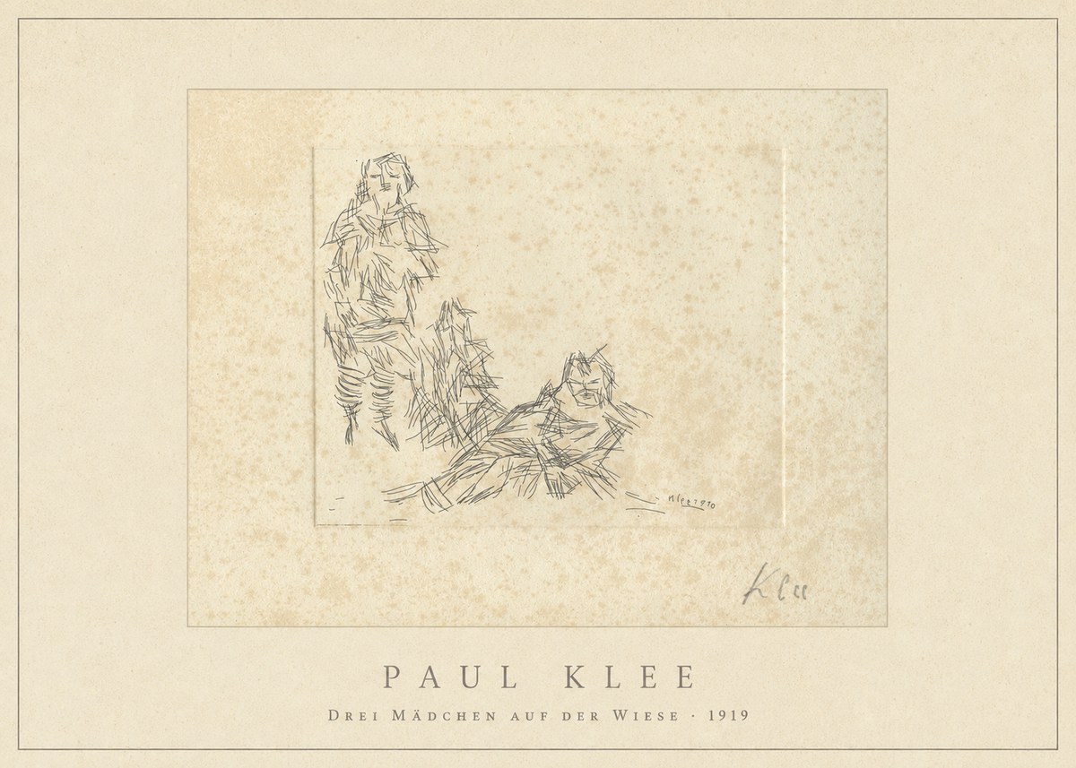 Paul Klee Drei Mädchen Auf D. Wiese No4 - Juliste
