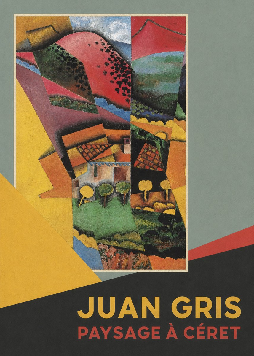 Juan Gris Paysage À Céret No5 - Juliste