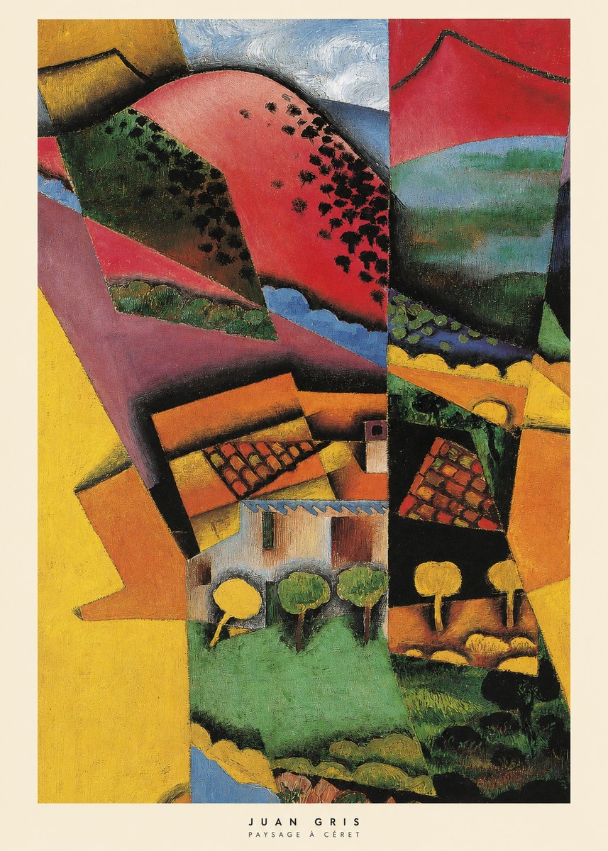 Juan Gris Paysage À Céret No6 - Juliste