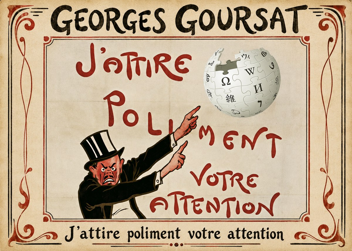 Georges Goursat J'attire Poliment Votre Attention No1 - Juliste